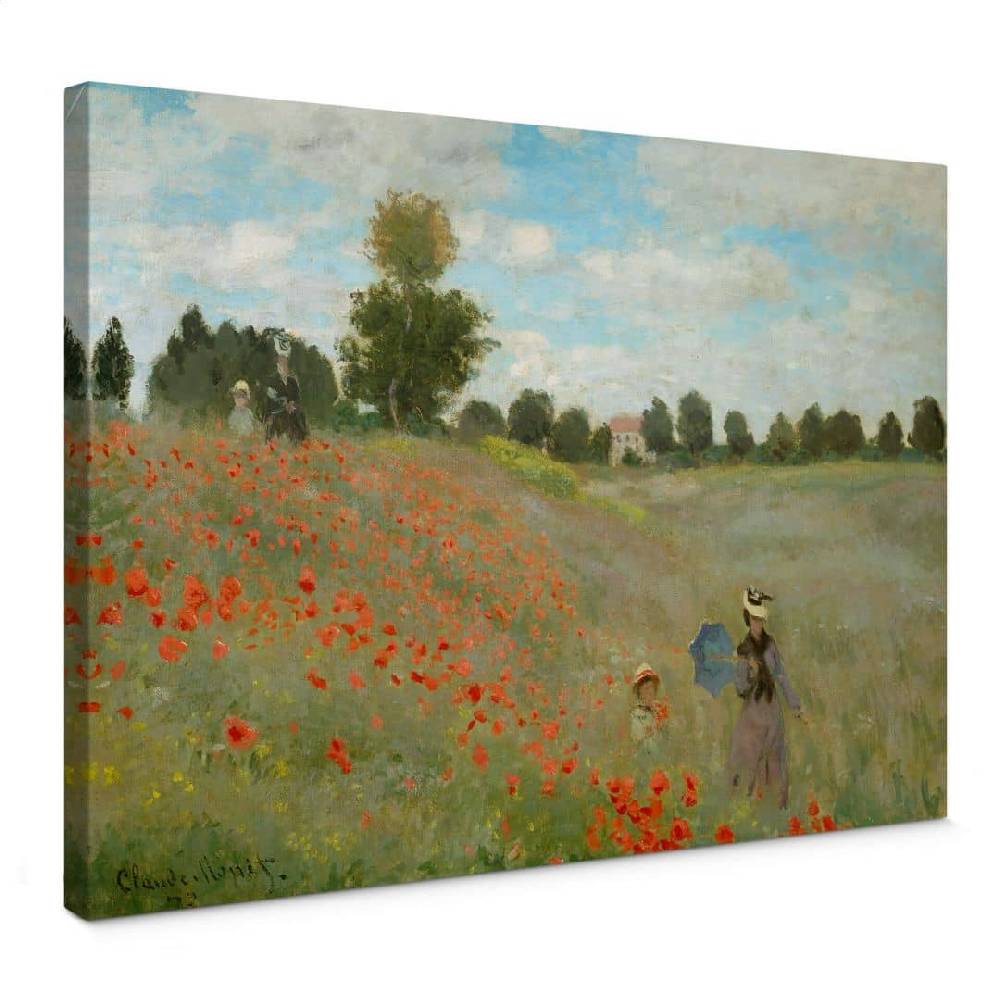 Kaeppel Leinwandbild Monet - Mohnfeld bei Argenteuil