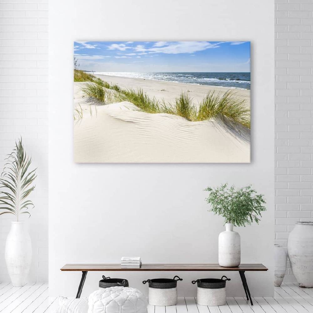 Kaeppel Leinwandbild, Meer Strand Landschaft Letzter Tag