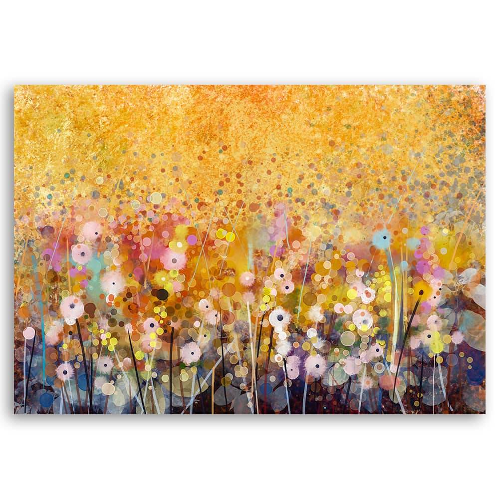 Kaeppel Leinwandbild, Bunte Blumen Wiese Natur Bis zu 55% Rabatt