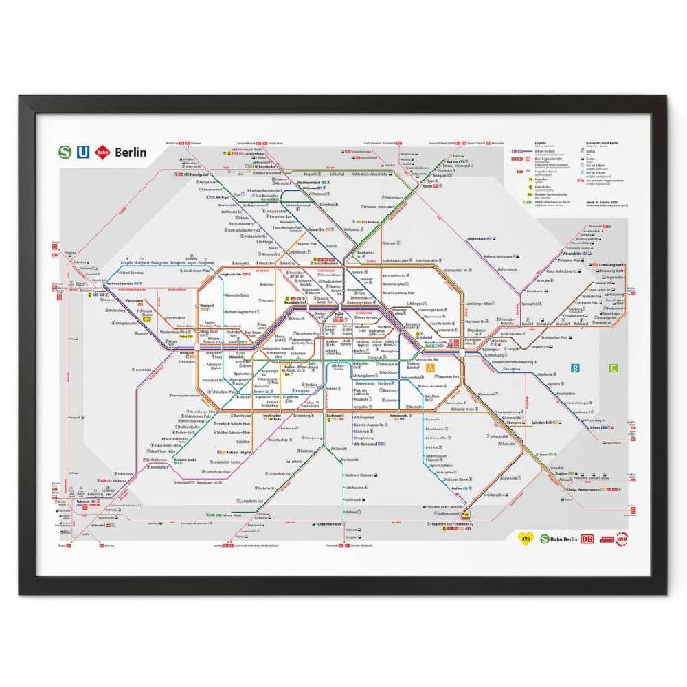 Kaeppel Poster BVG Berlin - Netzplan Berlin