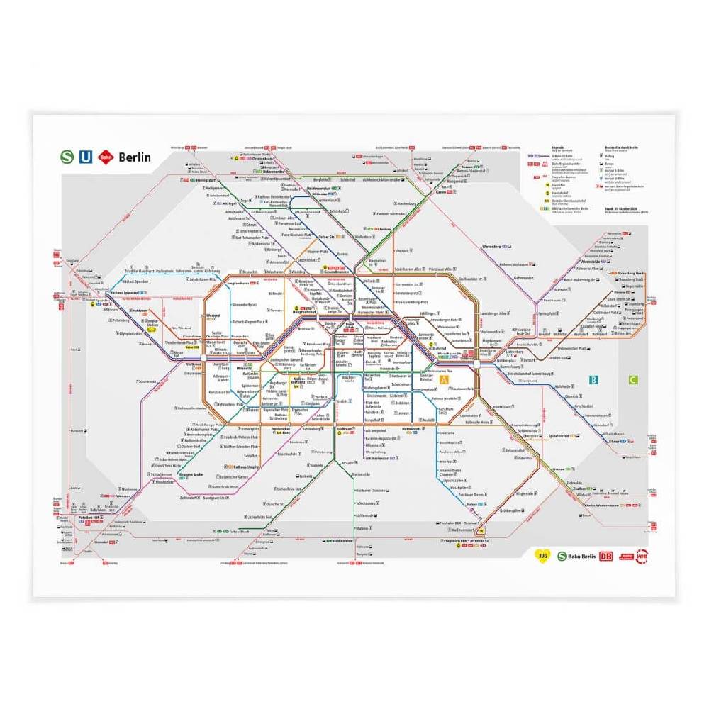Kaeppel Poster BVG Berlin - Netzplan Berlin Clearance-Verkauf