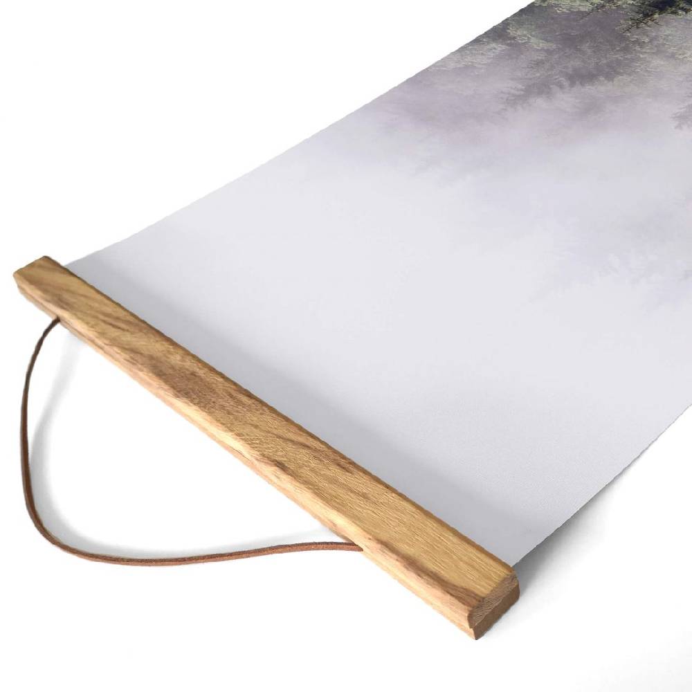 Kaeppel Leinwand, Stoffbild zum Hängen Nebliger Wald - Panorama Black Friday Preise