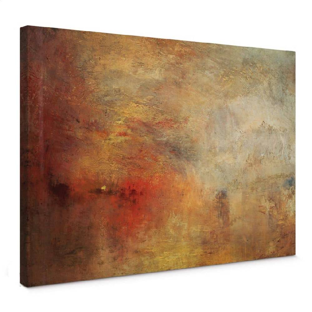 Kaeppel Leinwandbild Turner - Sonnenuntergang über einem See