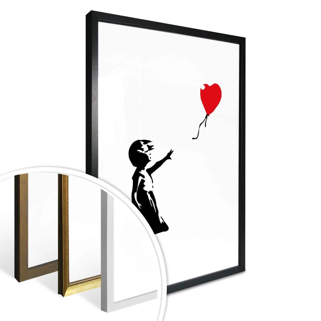 Kaeppel Poster Banksy - Girl with the red balloon Günstiger Verkauf