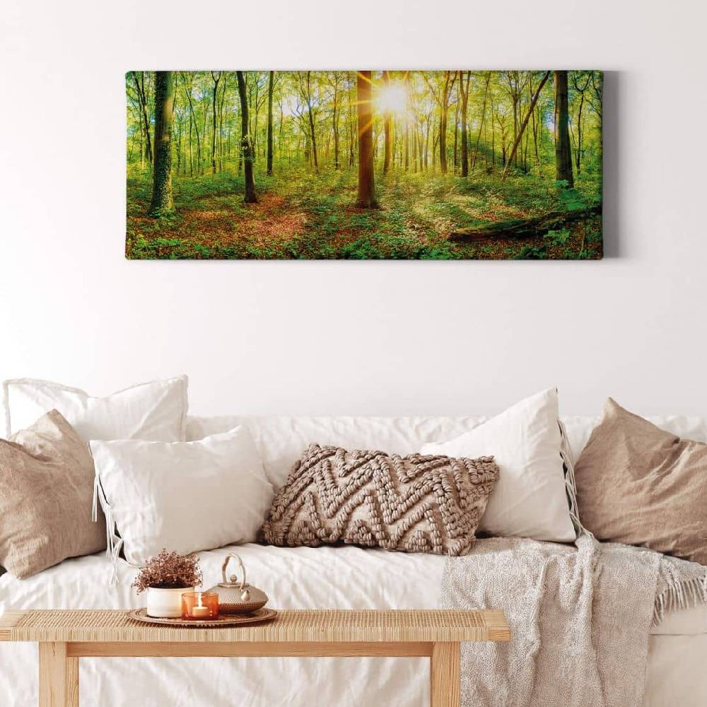 Kaeppel Leinwandbild - Tief im Wald - Panorama Günstig kaufen