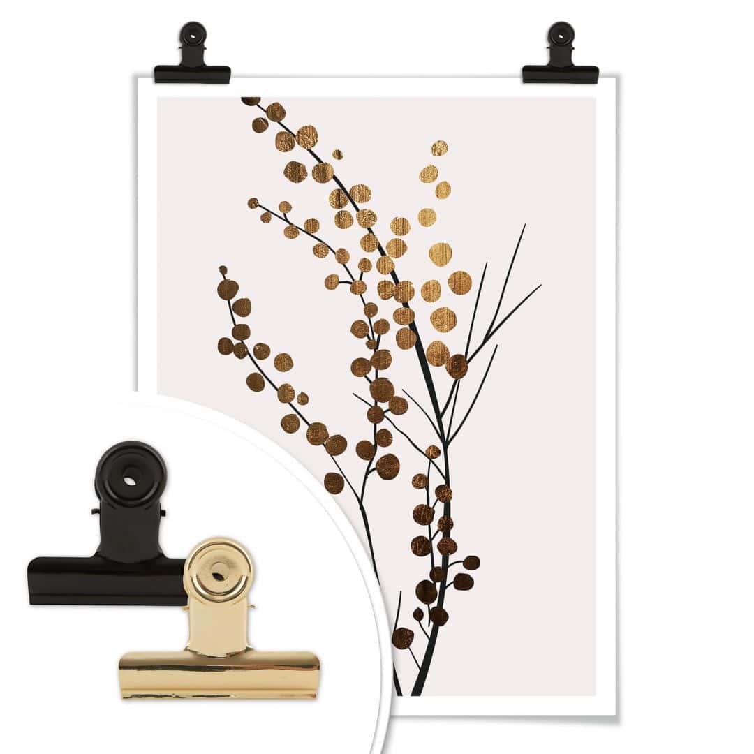 Kaeppel Poster Kubistika - Goldener Zweig Versandkostenfrei
