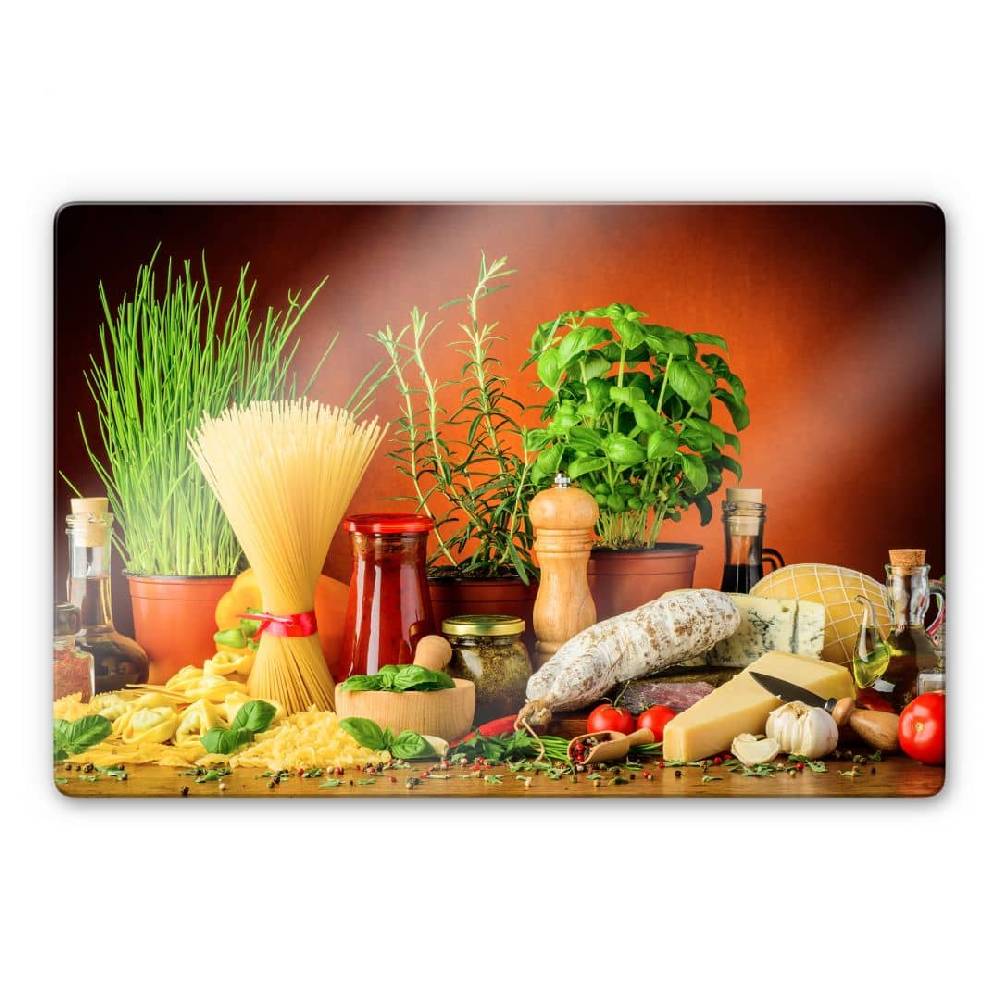 Kaeppel Glasbild Italienisch Kochen