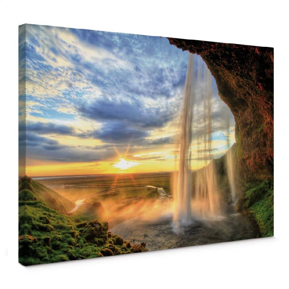Kaeppel Leinwandbild Seljalandsfoss Wasserfall