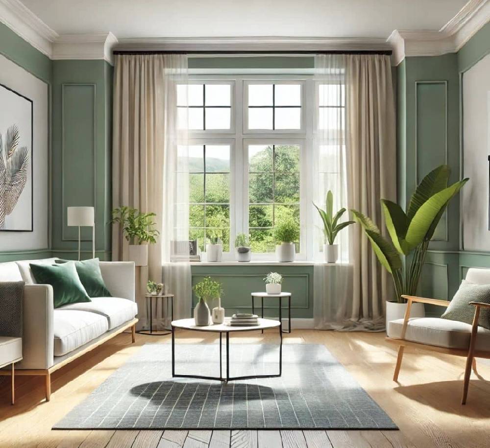 Kaeppel Grün Wandfarbe seidenmatt I Sane Sage | Raumharmonie schaffend | THE COLOR KITCHEN Jubiläumsangebot