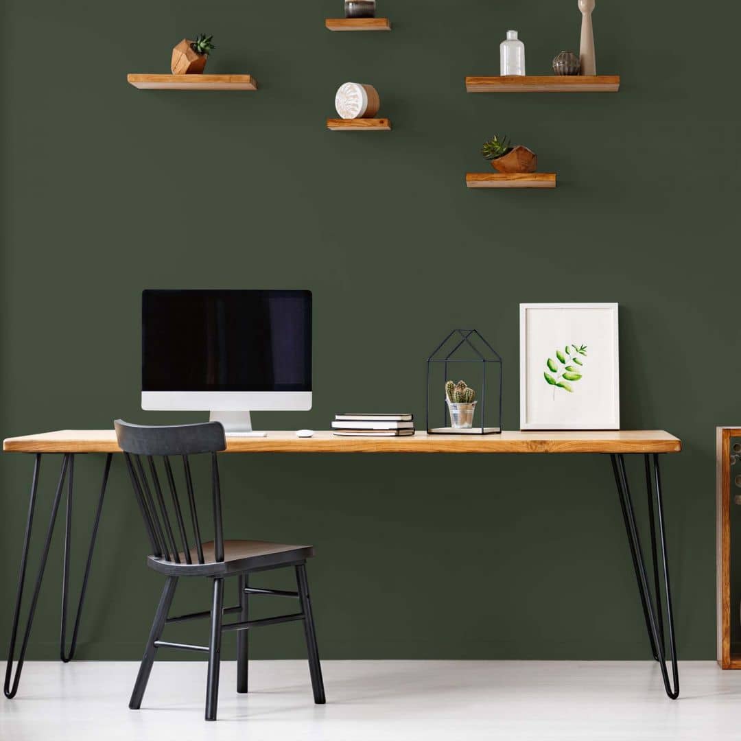 Kaeppel Grün Wandfarbe seidenmatt I Zippy Zuchini | Raumharmonie schaffend | THE COLOR KITCHEN Neueste Mode