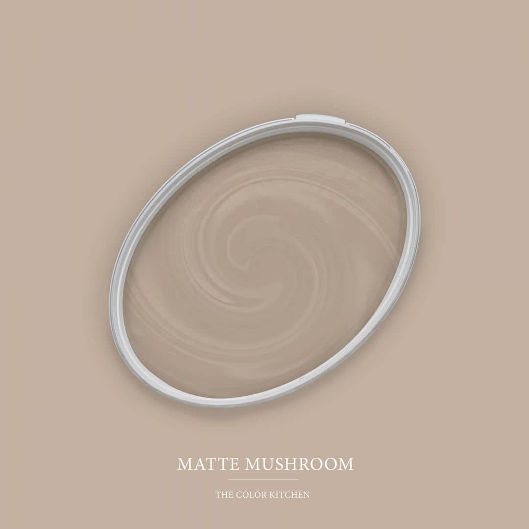 Kaeppel Beige Wandfarbe seidenmatt I Matte Mushroom | Raum öffnend und beruhigend | THE COLOR KITCHEN