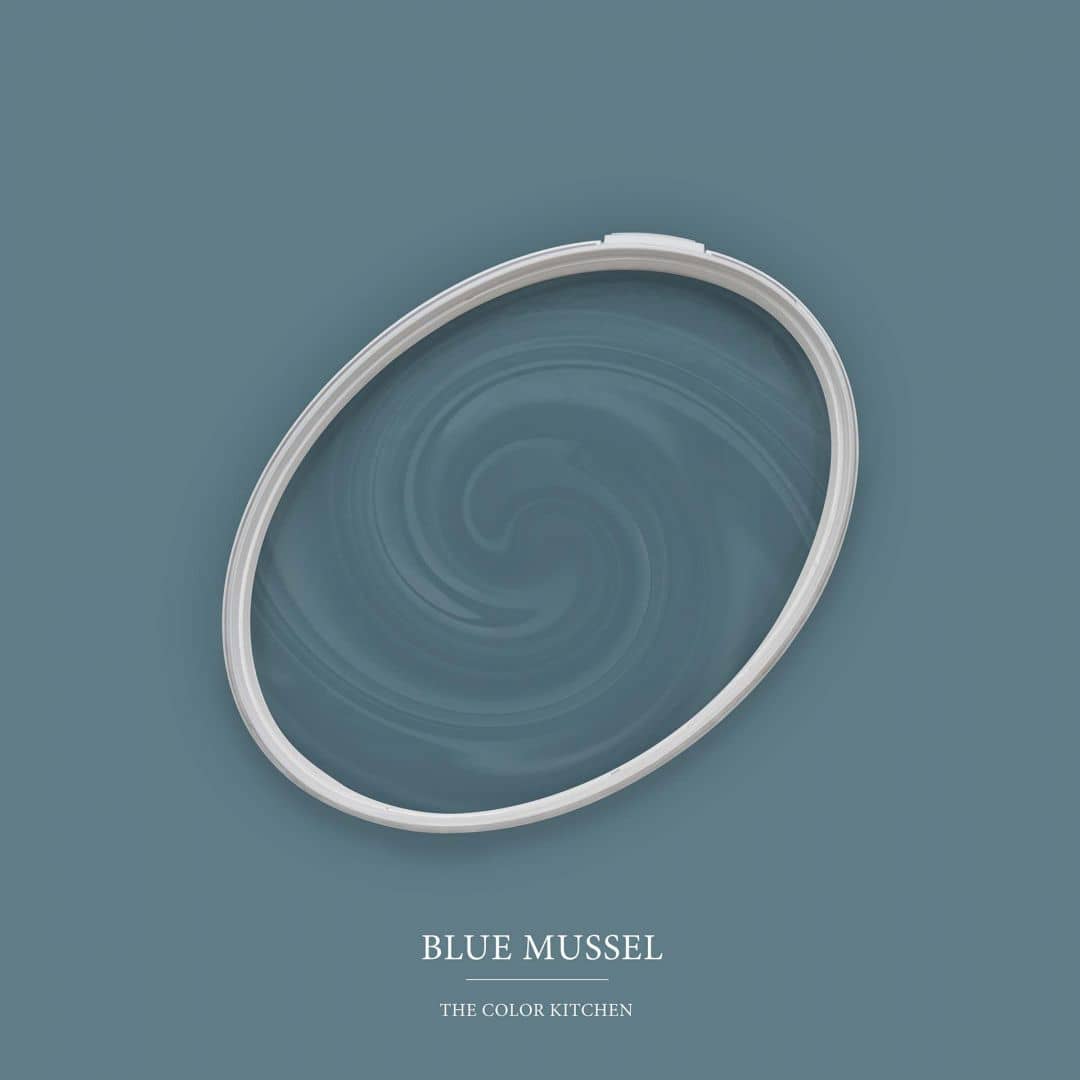Kaeppel Blau Wandfarbe seidenmatt I Blue Mussel | Mit beruhigender Wirkung | THE COLOR KITCHEN