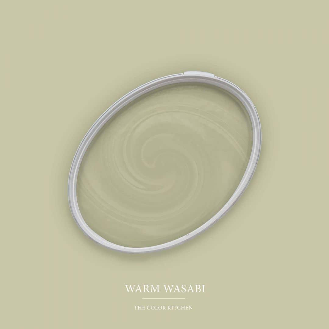 Kaeppel Grün Wandfarbe seidenmatt I Warm Wasabi | Raumharmonie schaffend | THE COLOR KITCHEN