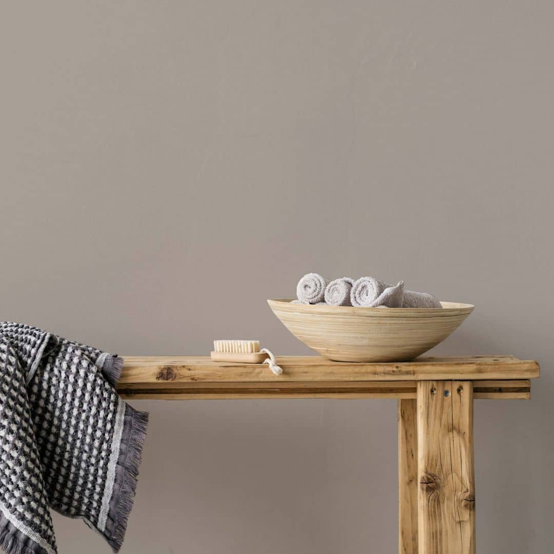 Kaeppel Taupe Wandfarbe seidenmatt I Whole Grain | Atmosphäre zurückhaltender Eleganz schaffend | THE COLOR KITCHEN Tiefpreis
