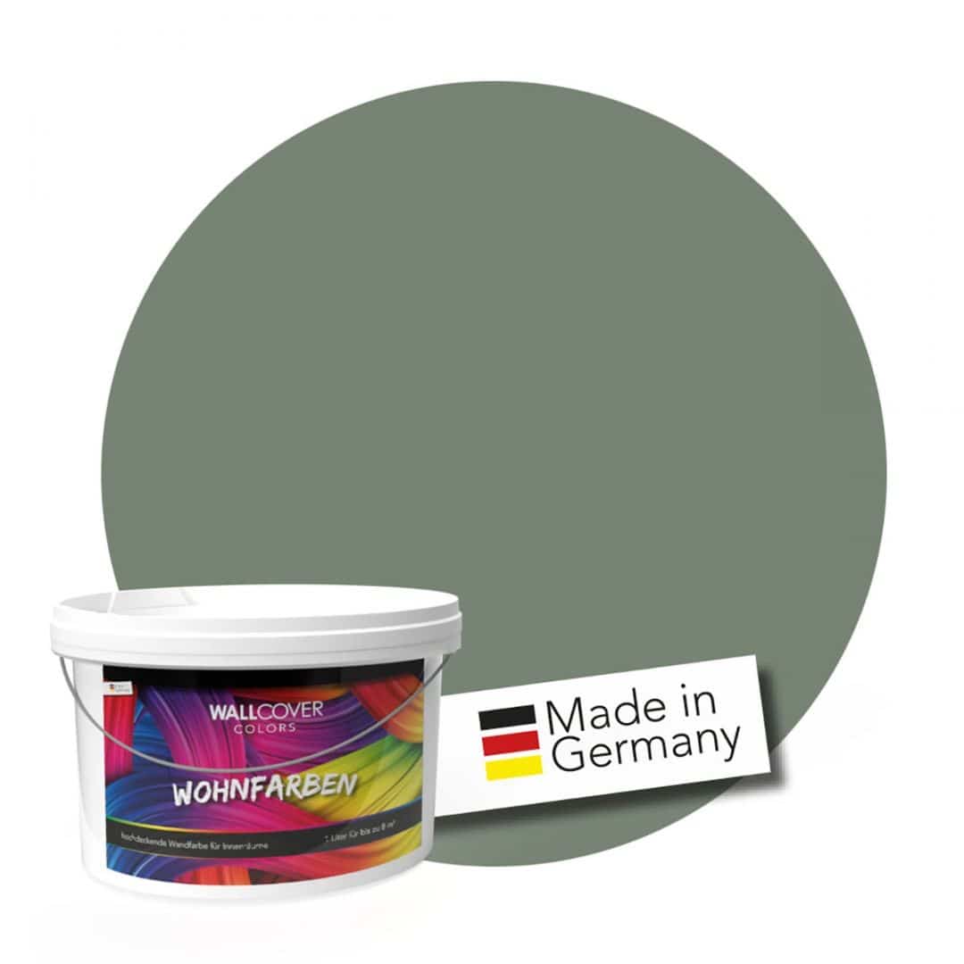 Kaeppel Grün Wandfarbe matt | Innenfarbe in Top-Qualität | Raumharmonie schaffend Kostenlose Rückgabe