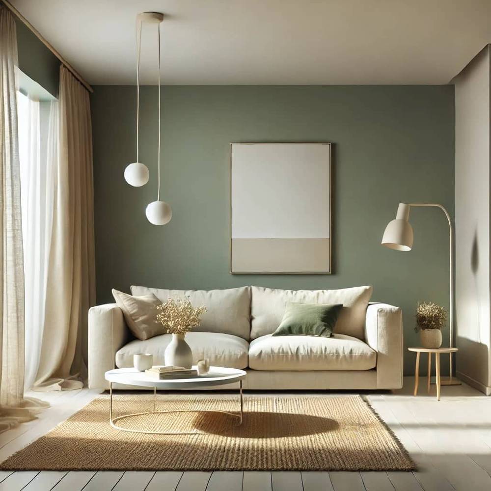 Kaeppel Grün Wandfarbe seidenmatt I Unique Eucalyptus | Raumharmonie schaffend | THE COLOR KITCHEN Letzte 3 Tage