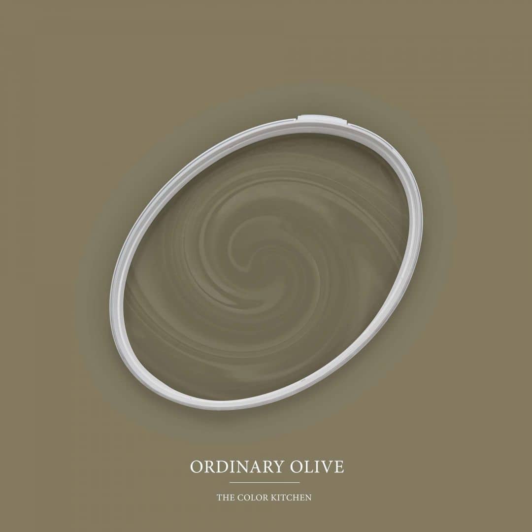 Kaeppel Khaki Grün Wandfarbe seidenmatt I Ordinary Olive | Raumharmonie schaffend | THE COLOR KITCHEN