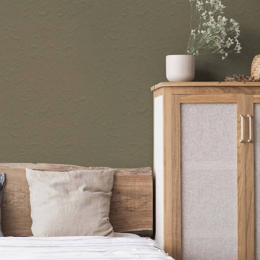 Kaeppel Khaki Grün Wandfarbe seidenmatt I Ordinary Olive | Raumharmonie schaffend | THE COLOR KITCHEN Neueste Stile