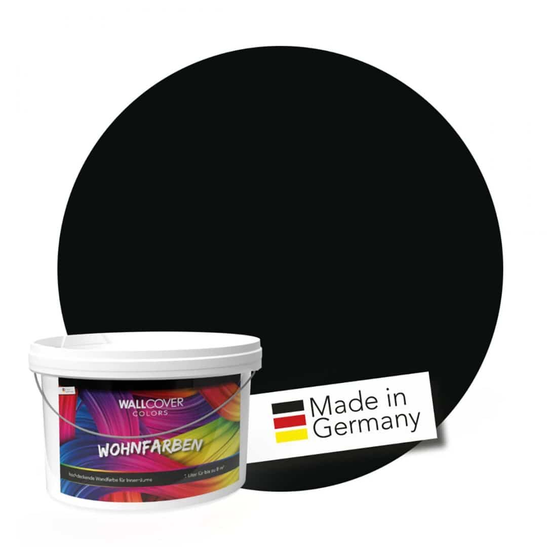 Kaeppel Schwarz Wandfarbe matt | Innenfarbe in Top-Qualität | Farbe für dramatische Inszenierungen Bis zu 60% Rabatt