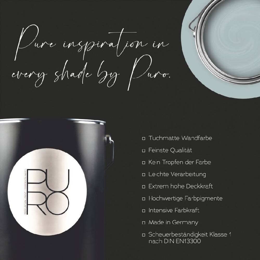 Kaeppel Premium Wandfarbe Blau Grün - Tuchmatte Innenwandfarbe - PURO c3009 bluish petrol Bis zu 65% Rabatt