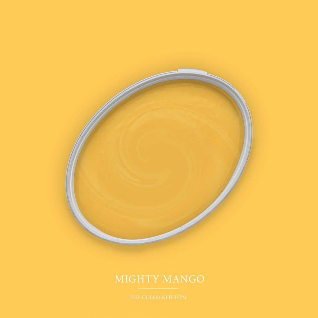 Kaeppel Gelb Wandfarbe seidenmatt I Mighty Mango | belebende Wirkung | THE COLOR KITCHEN