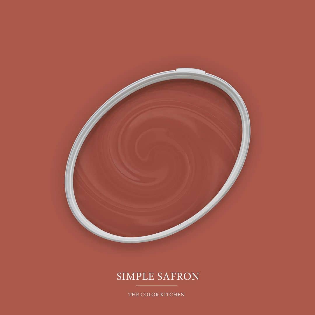 Kaeppel Rot Wandfarbe seidenmatt I Simple Safron | leidenschaftlich und voller Energie | THE COLOR KITCHEN