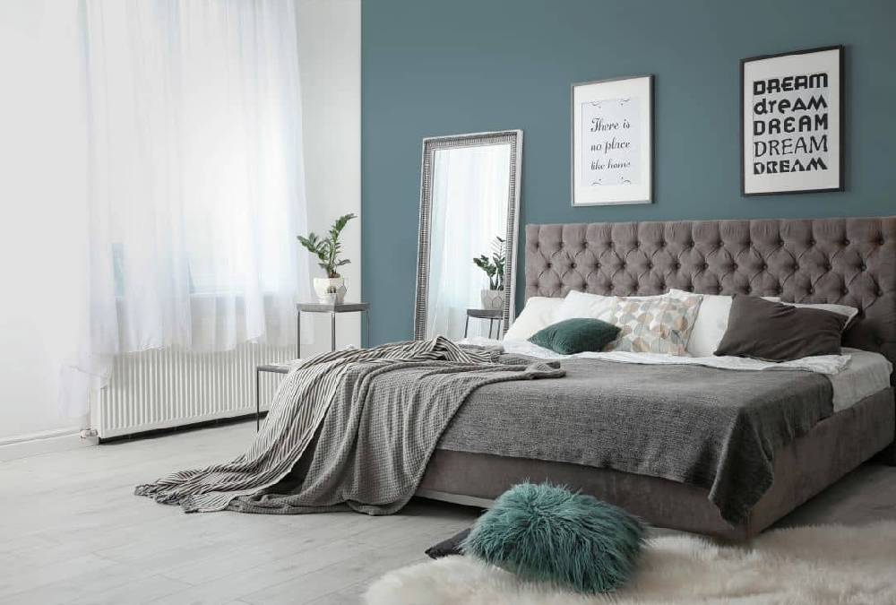 Kaeppel Premium Wandfarbe Blau Grün - Tuchmatte Innenwandfarbe - PURO c3011 bluish petrol Kostenloser Versand international