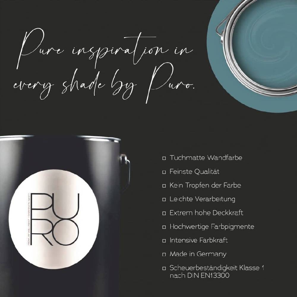 Kaeppel Premium Wandfarbe Blau Grün - Tuchmatte Innenwandfarbe - PURO c3011 bluish petrol Kostenloser Versand international