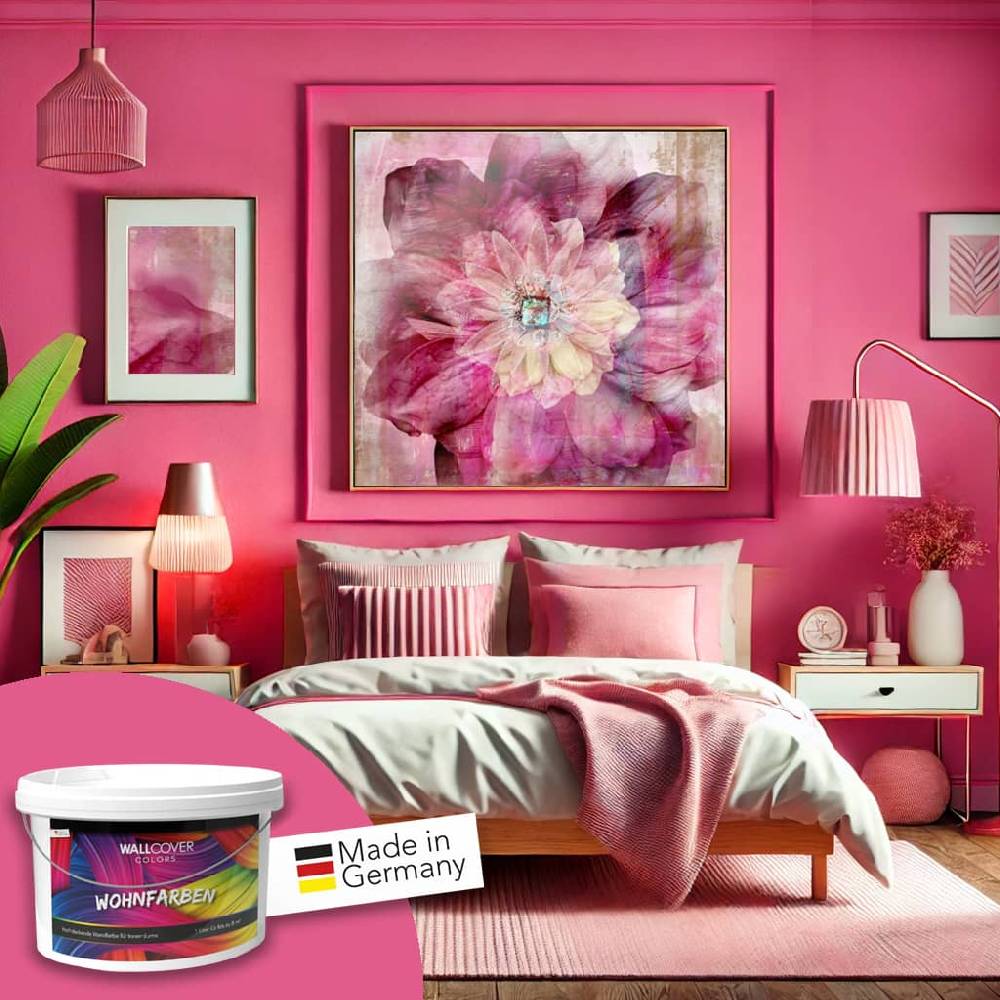 Kaeppel Pink Wandfarbe matt | Innenfarbe in Top-Qualität | verspielt und fröhlicher Charakter