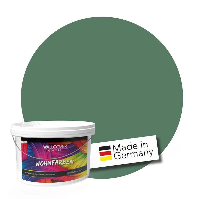 Kaeppel Grün Wandfarbe matt | Innenfarbe in Top-Qualität | Raumharmonie schaffend Black Friday Preise