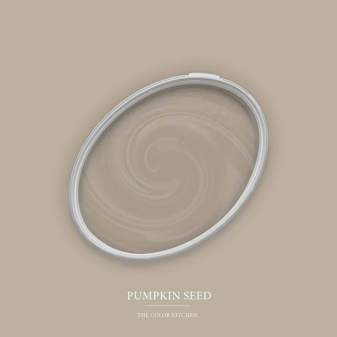 Kaeppel Taupe Wandfarbe seidenmatt I Pumpkin Seed | Atmosphäre zurückhaltender Eleganz schaffend | THE COLOR KITCHEN
