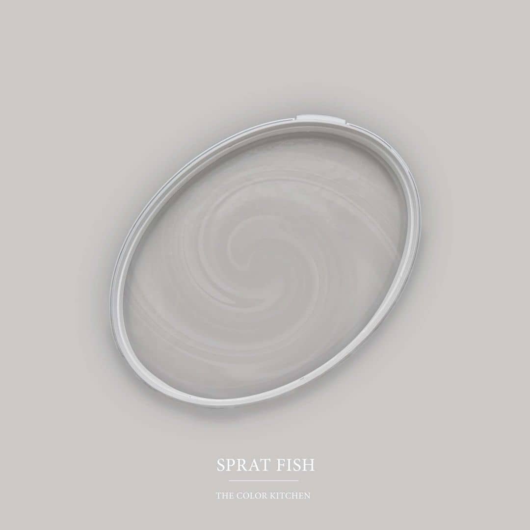Kaeppel Grau Wandfarbe seidenmatt I Sprat Fish | elegante, moderne Atmosphäre schaffend | THE COLOR KITCHEN