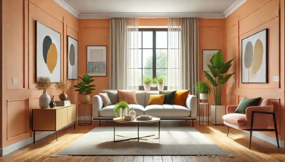 Kaeppel Orange Wandfarbe seidenmatt I Pure Papaya | energiegeladen begeisternd | THE COLOR KITCHEN Online