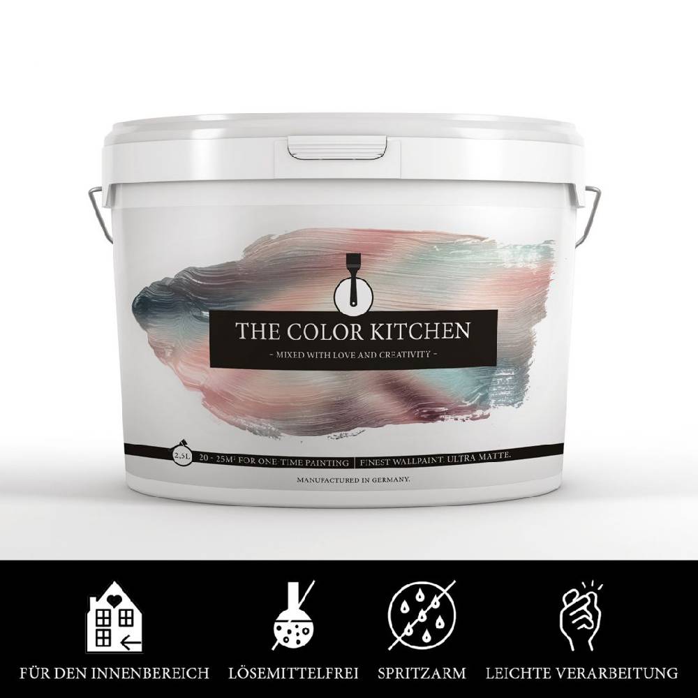Kaeppel Schwarz Wandfarbe seidenmatt I Casual Caviar | für Räume mit Raffinesse | THE COLOR KITCHEN Outlet