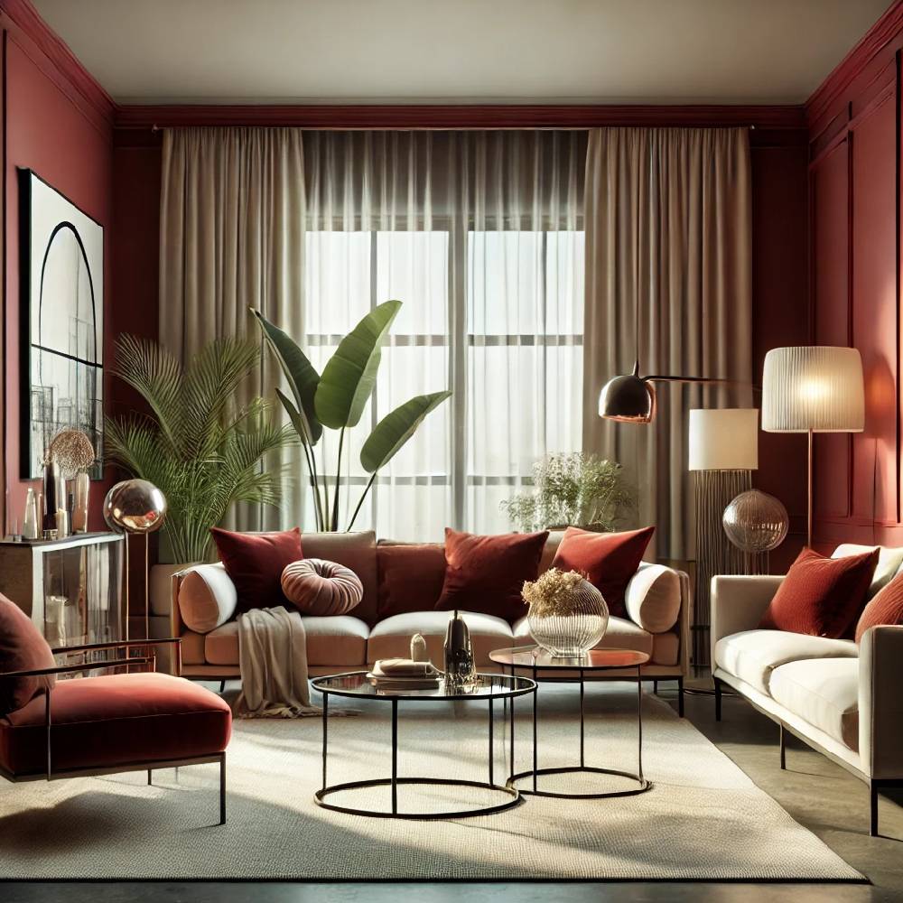 Kaeppel Rot Wandfarbe seidenmatt I Red Wine | leidenschaftlich und voller Energie | THE COLOR KITCHEN Auslauf