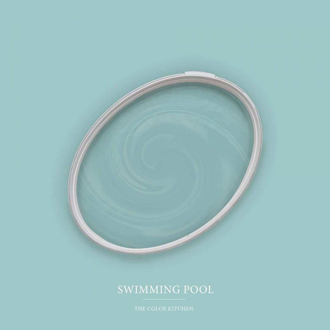 Kaeppel Türkis Grün Wandfarbe seidenmatt I Swimming Pool | Raumharmonie schaffend | THE COLOR KITCHEN