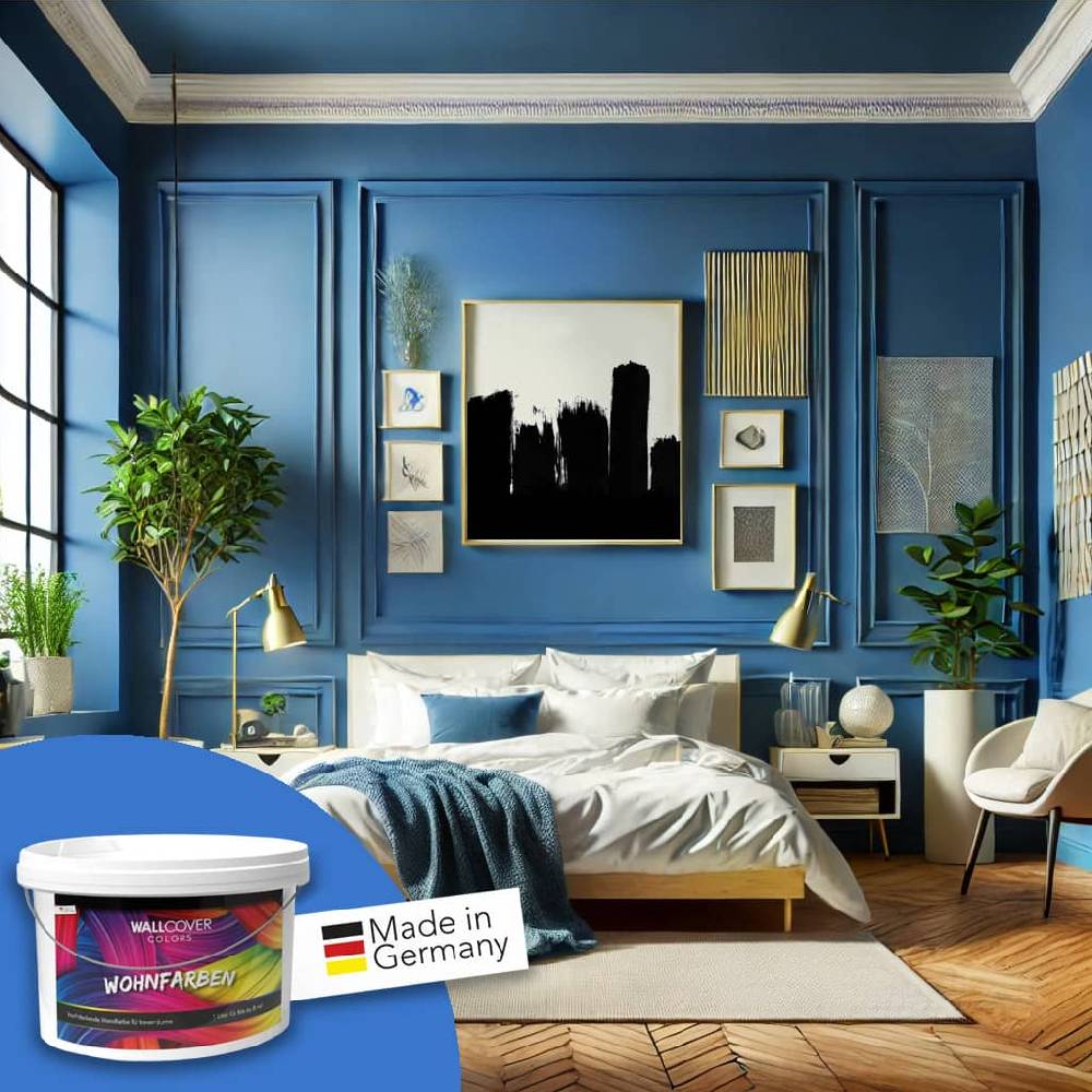 Kaeppel Blau Wandfarbe matt | Innenfarbe in Top-Qualität | mit erfrischender Wirkung