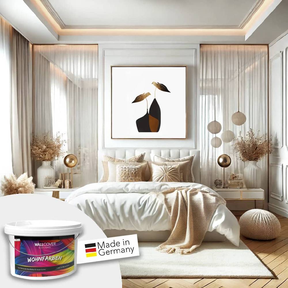 Kaeppel Grau Wandfarbe matt | Innenfarbe in Top-Qualität | elegante, moderne Atmosphäre schaffend