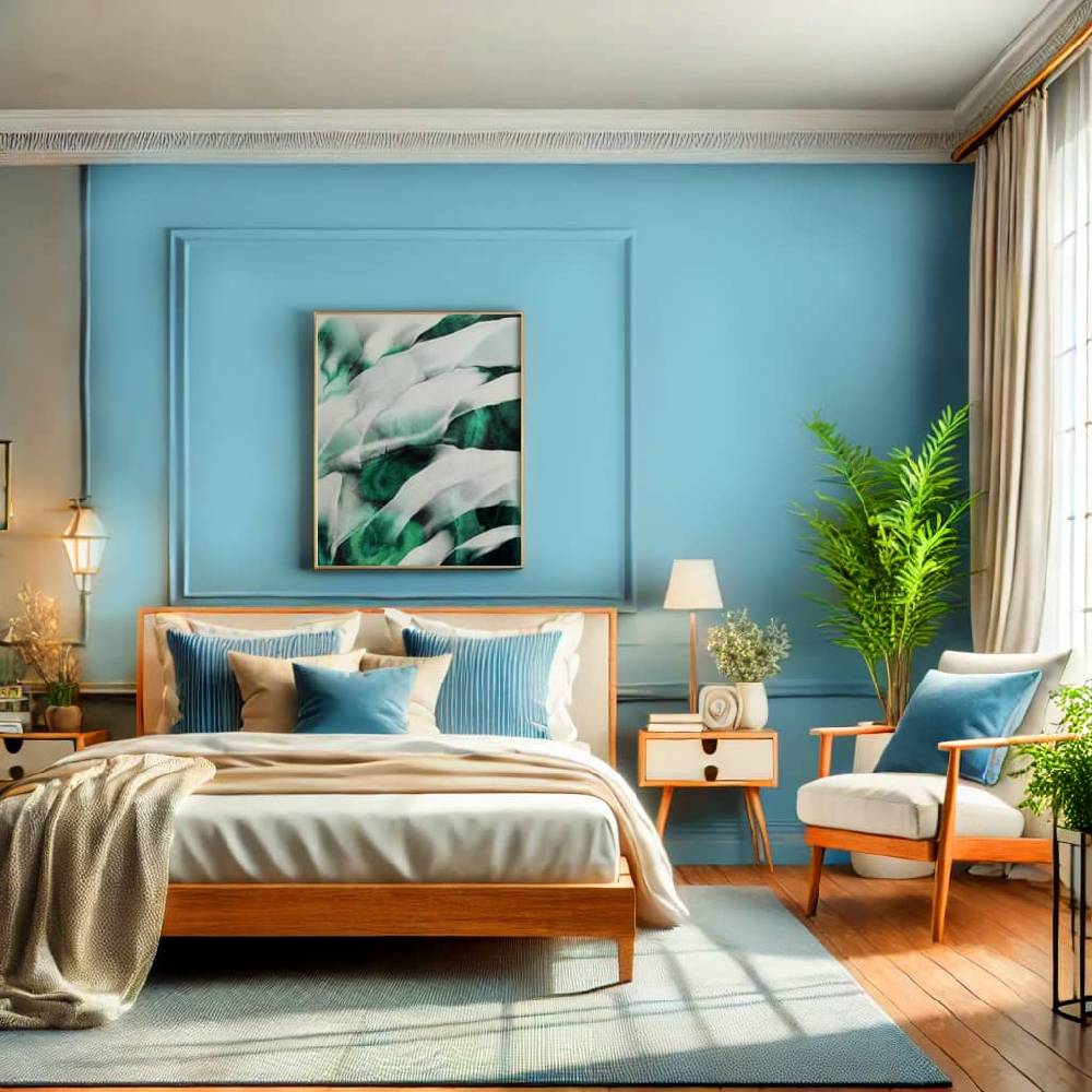 Kaeppel Blau Wandfarbe matt | Innenfarbe in Top-Qualität | mit erfrischender Wirkung Günstig kaufen