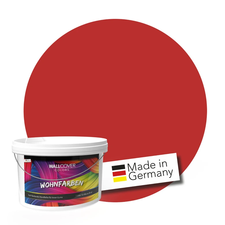 Kaeppel Rot Wandfarbe matt | Innenfarbe in Top-Qualität | leidenschaftlich und voller Energie Weihnachtsangebot