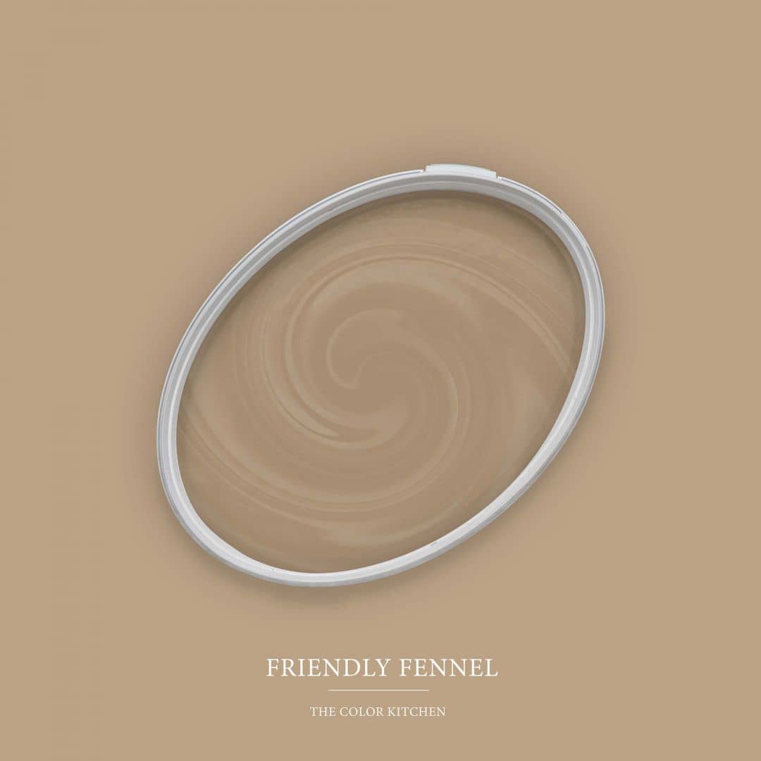 Kaeppel Braun Wandfarbe seidenmatt I Friendly Fennel | behagliche und ruhige Raumatmosphäre schaffend | THE COLOR KITCHEN