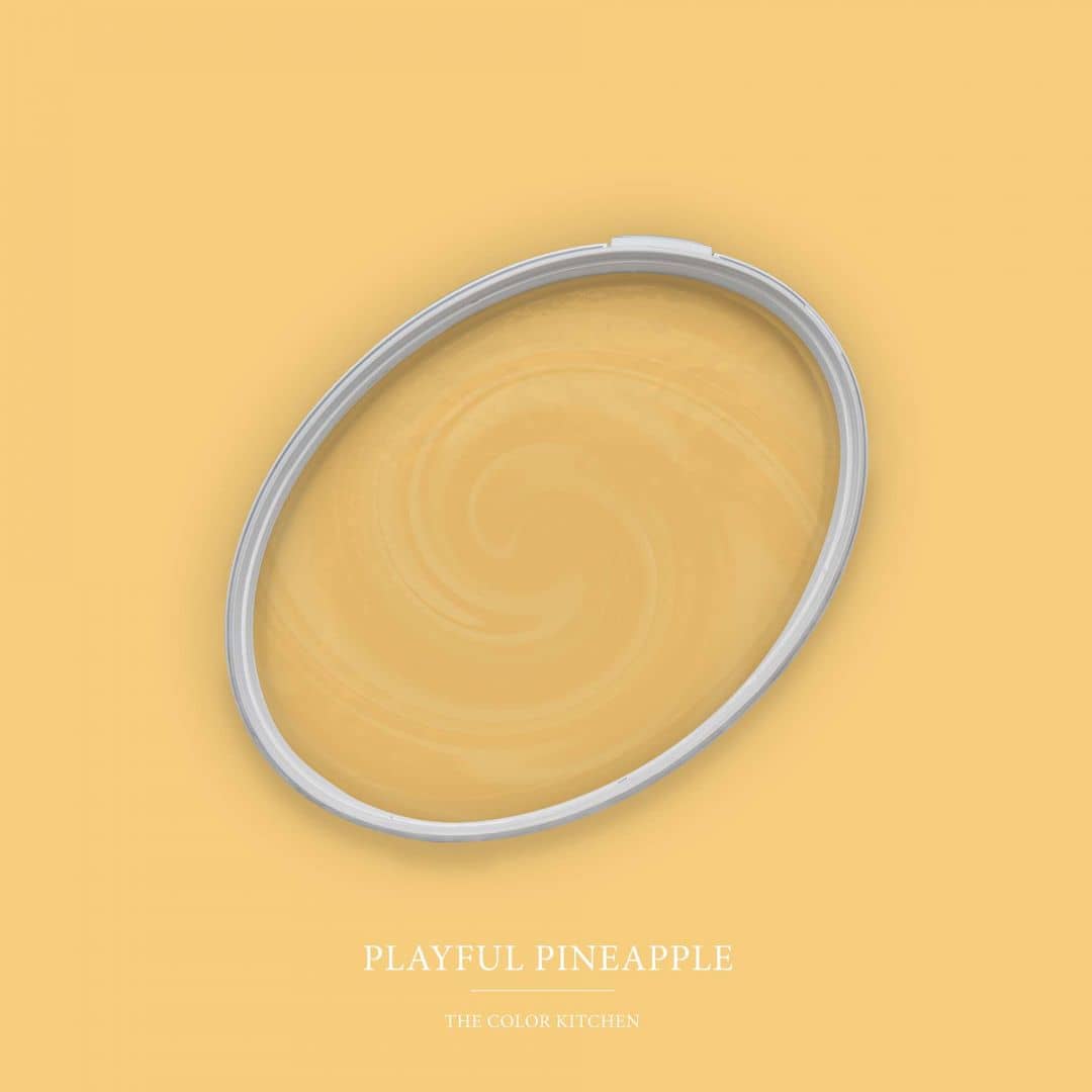 Kaeppel Gelb Wandfarbe seidenmatt I Playful Pineapple | belebende Wirkung | THE COLOR KITCHEN