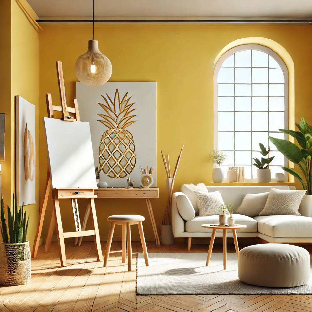 Kaeppel Gelb Wandfarbe seidenmatt I Playful Pineapple | belebende Wirkung | THE COLOR KITCHEN Muttertagsangebot