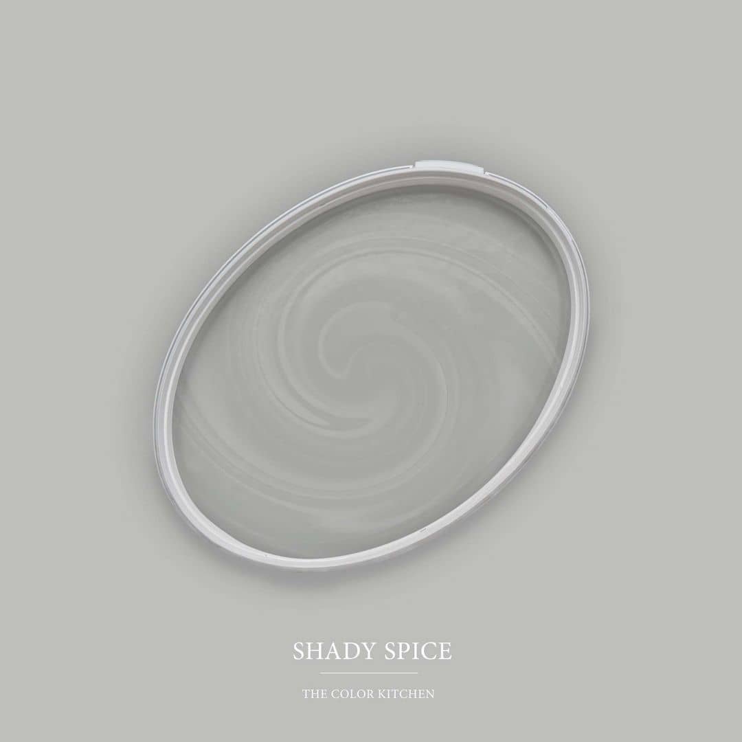Kaeppel Grau Wandfarbe seidenmatt I Shady Spice | elegante, moderne Atmosphäre schaffend | THE COLOR KITCHEN