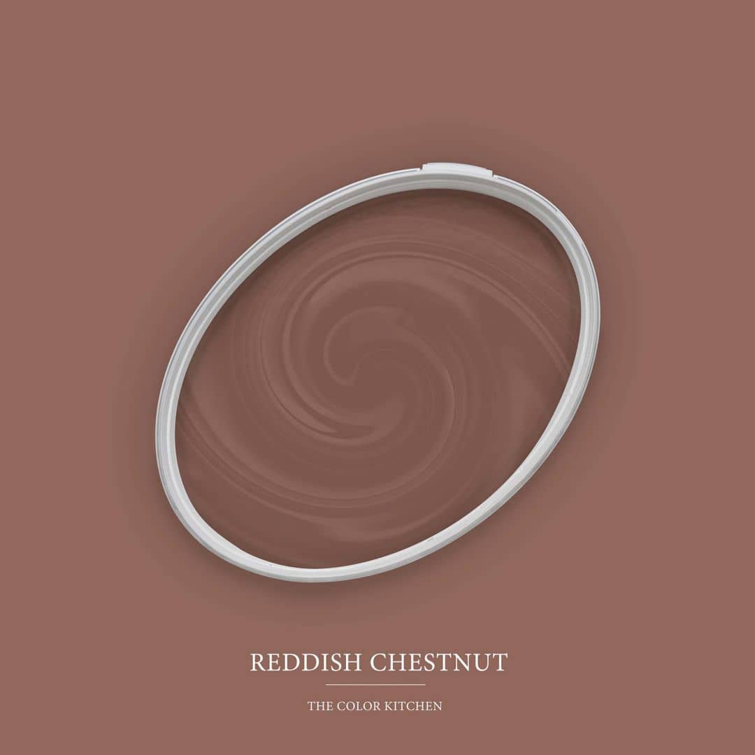 Kaeppel Rot Wandfarbe seidenmatt I Reddish Chestnut | leidenschaftlich und voller Energie | THE COLOR KITCHEN