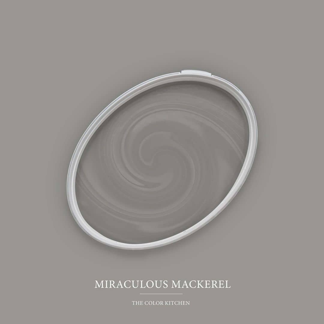 Kaeppel Grau Wandfarbe seidenmatt I Miraculous Mackerel | elegante, moderne Atmosphäre schaffend | THE COLOR KITCHEN