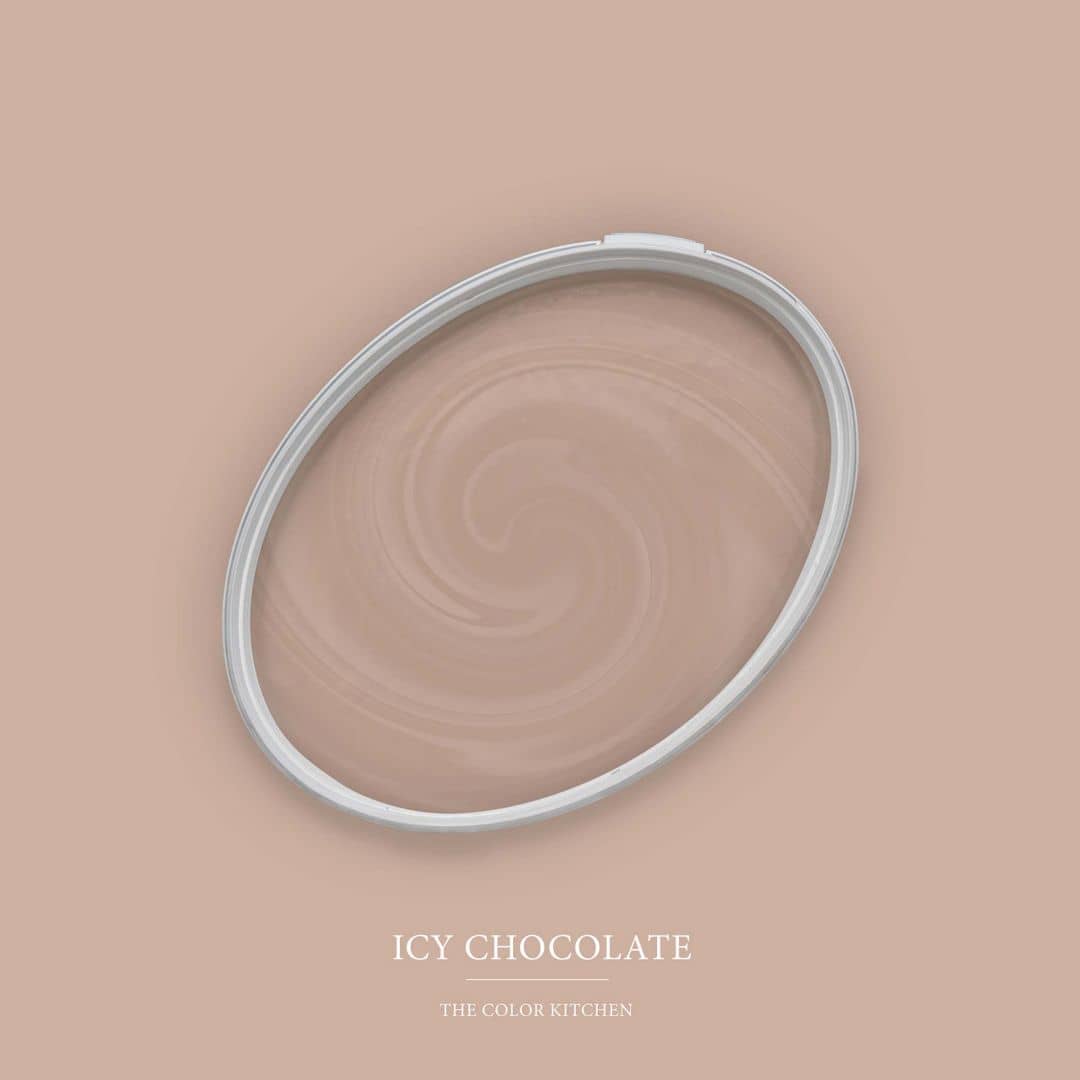 Kaeppel Braun Wandfarbe seidenmatt I Icy Chocolate | behagliche und ruhige Raumatmosphäre schaffend | THE COLOR KITCHEN