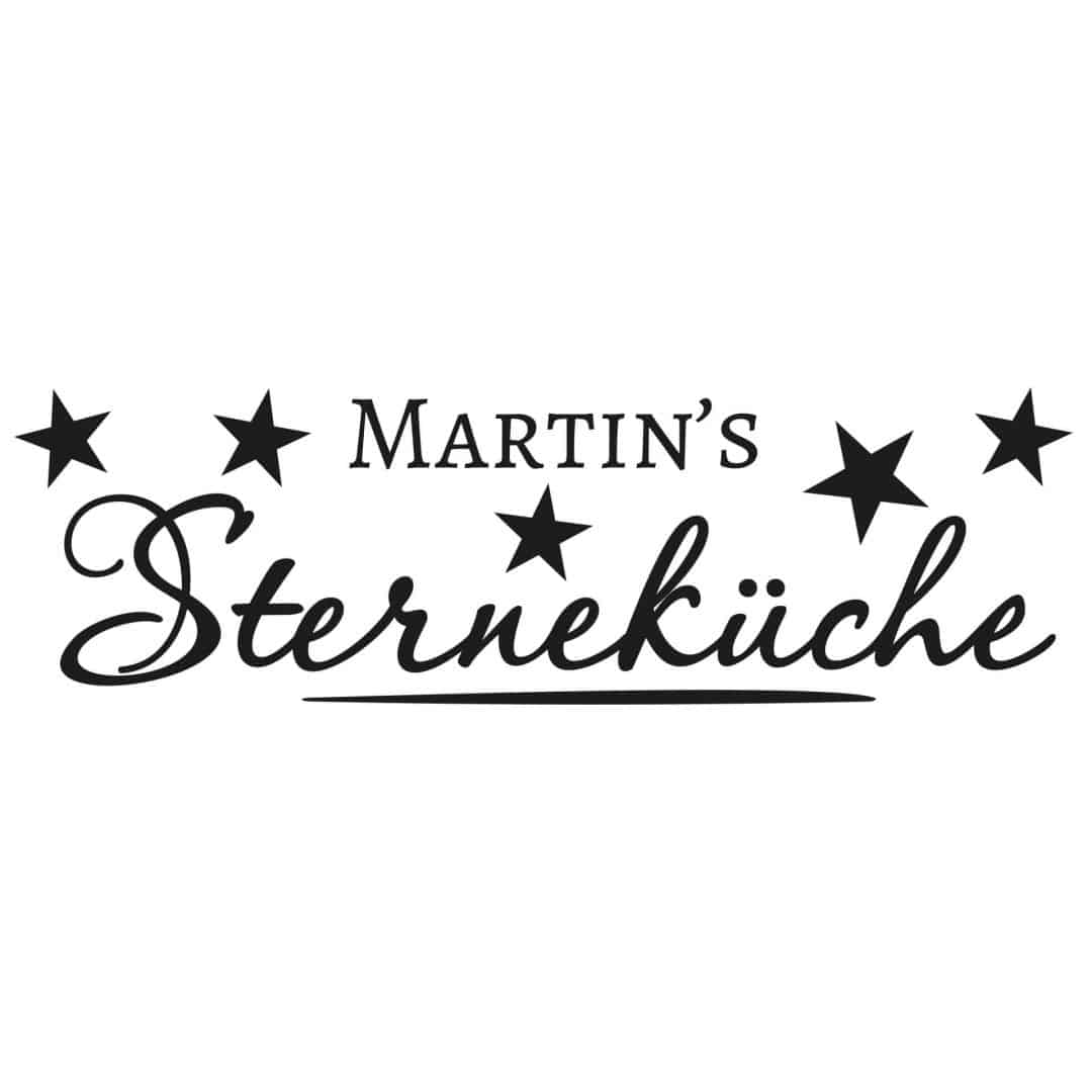 Kaeppel Wandtattoo + Name Sterneküche Neuheiten
