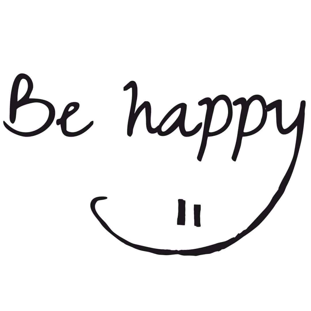 Kaeppel Wandtattoo Be happy Saisonale Angebote