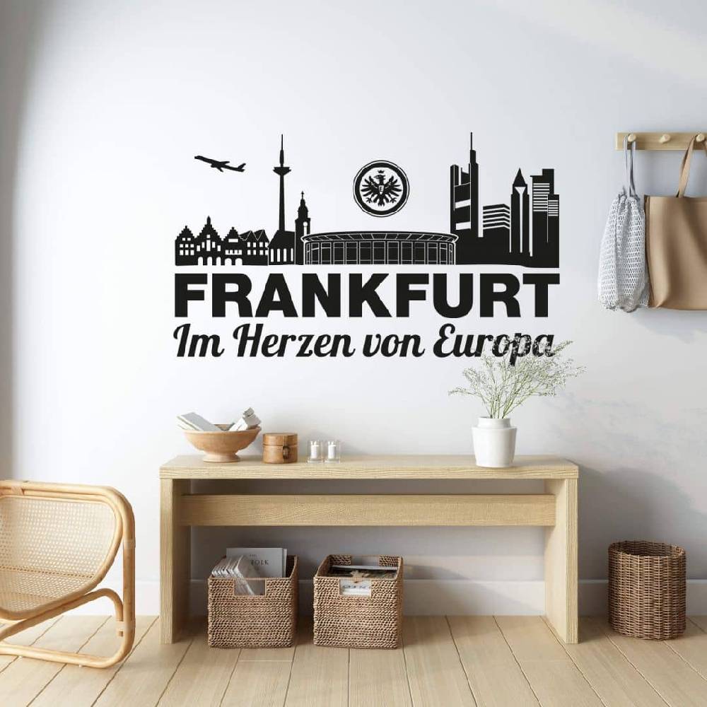 Kaeppel Wandtattoo Eintracht Frankfurt Skyline - Europa